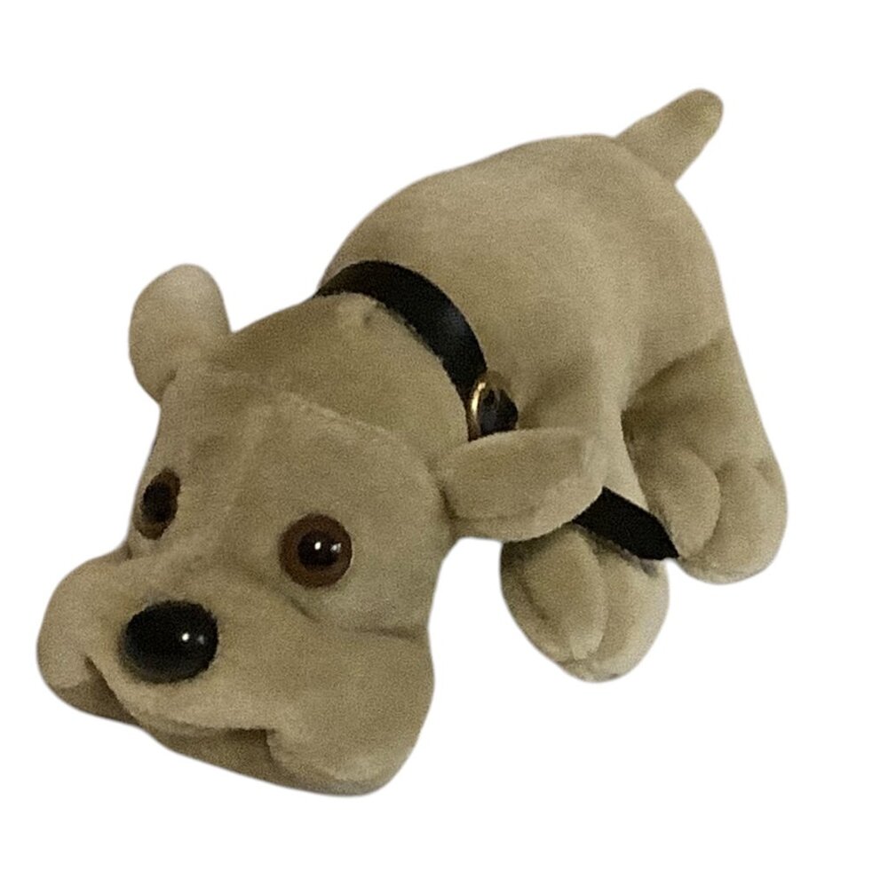 Vintage Kennel Kuddlees Beige Bulldog Plush 6.5”‎ Stuffed Animal